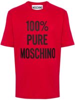 Moschino logo-print cotton t-shirt - Rouge