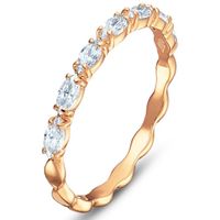 Swarovski 5366583 Ring Vittore Marquise rosekleurig Maat 52 - thumbnail