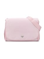 Emporio Armani Kids sac à langer à plaque logo - Rose