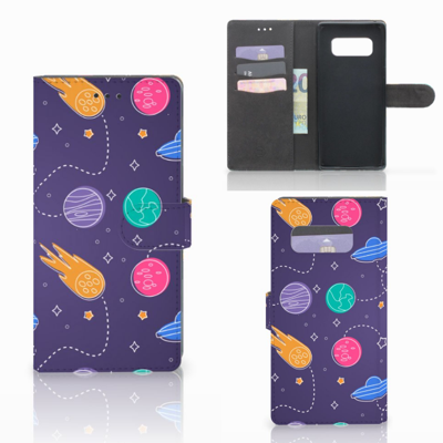 Samsung Galaxy Note 8 Wallet Case met Pasjes Space Samsung Galaxy Note 8 Wallet Case met Pasjes Space