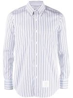 Thom Browne chemise en popeline à rayures - Blanc - thumbnail