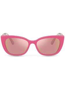 Dolce & Gabbana Eyewear lunettes de soleil Happy Garden à monture carrée - Rose