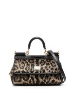 Dolce & Gabbana medium Sicily embellished leather bag - Noir - thumbnail