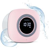 MEDION P66096 Douche radio met Bluetooth (Badkamerradio, FM radio, zuignap, LED display, IPX6 waterproof, geïntegreerde oplaadbare batterij, MD43884) roze