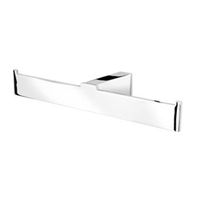 Geesa Modern Art Toiletrolhouder zonder klep dubbel Chroom 91351802