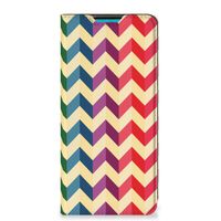 Samsung Galaxy A73 Hoesje met Magneet Zigzag Multi Color