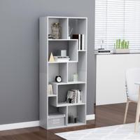 vidaXL Boekenkast 67x24x161 cm spaanplaat grijs