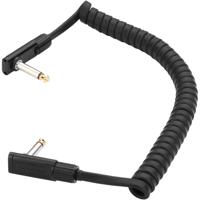 RockBoard Coiled Series Flat Patch Cable zwart 1.5 m - thumbnail