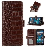 Crocodile Series Nokia G22 Wallet Leren Hoesje met RFID - Bruin - thumbnail