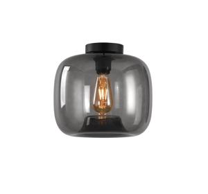 Artdelight Plafondlamp Preston grijs glas Ø 28cm PL PRESTON-28 GR