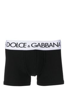 Dolce & Gabbana boxer à taille à logo - Noir