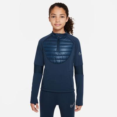 Nike Trainingsshirt Therma-FIT Academy Drill Winter Warrior - Blauw/Zilver Kinderen Nike Trainingsshirt Therma-FIT Academy Drill Winter Warrior - Blauw/Zilver Kinderen