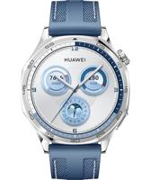 HUAWEI WATCH GT 5 46 mm Smartwatch, scherp ontwerp, gloednieuwe hardloop- en fietssporten, gezondheidstracking, batterijduur tot 14 dagen, compatibel met iOS en Android, blauw
