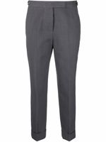 Thom Browne pantalon court à taille haute - Gris