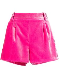 Ermanno Scervino short en velours à taille haute - Rose