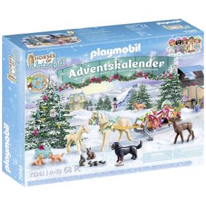 Playmobil Horses of Waterfall Adventskalender paarden: Kerstslee rit 71345