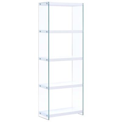 vidaXL Boekenkast met 5 schappen 60x29x167 cm MDF wit
