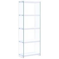 vidaXL Boekenkast met 5 schappen 60x29x167 cm MDF wit