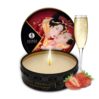 Shunga Mini Massage Candle - Strawberry Sparkling Wine - 1 oz / 30 ml - thumbnail