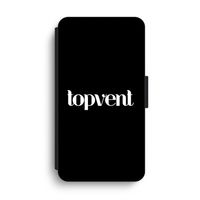 Topvent Zwart: iPhone XS Max Flip Hoesje - thumbnail