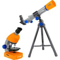 Bresser Optik Junior Teleskop & Mikroskop-Set Refractor-telescoop Azimutaal Achromatisch Vergroting 20 tot 32 x - thumbnail