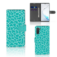 Samsung Galaxy Note 10 Hoesje Cracks Blue - thumbnail