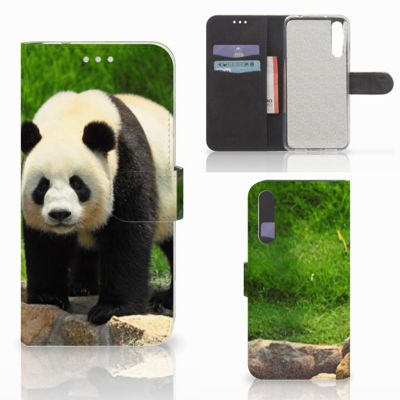 Huawei P20 Pro Telefoonhoesje met Pasjes Panda Huawei P20 Pro Telefoonhoesje met Pasjes Panda