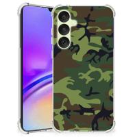 Samsung Galaxy A35 Doorzichtige Silicone Hoesje Army Dark