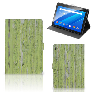 Lenovo Tab E10 Tablet Book Cover Green Wood