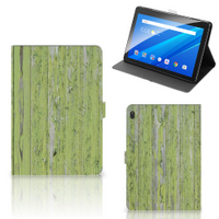 Lenovo Tab E10 Tablet Book Cover Green Wood - thumbnail