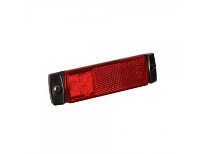Pro+ Markeringslamp 12/24V rood 126x30mm LED