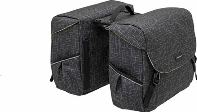 New Looxs Ivy Mondi Joy dubbele fietstas Racktime - 38 liter (Kleur: zwart) New Looxs Ivy Mondi Joy dubbele fietstas Racktime - 38 liter (Kleur: zwart)