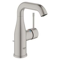 GROHE Essence new Wastafelkraan Opbouw - uitloop 11.4cm - M-size - waste - supersteel 23462DC1 - thumbnail