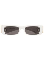 Balenciaga Eyewear lunettes de soleil Dynasty à monture rectangulaire - Blanc