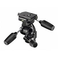 Manfrotto New Standard 3D Tripod Head with Quick Release, for Camera Tripods, Fluid Ball Head, Camera Stabilizer, Photography Accessories for Content Creation