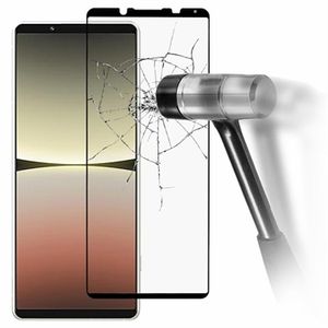 Full Cover Sony Xperia 5 IV Glazen Screenprotector - 9H - Zwart