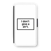 Don't give a shit: iPhone X Flip Hoesje