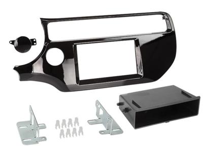 2-DIN Paneel met pocket Kia Rio 2015-2018 Kleur: Piano Zwart 2-DIN Paneel met pocket Kia Rio 2015-2018 Kleur: Piano Zwart