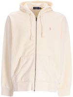 Polo Ralph Lauren logo-embroidered cotton zip-up jacket - Blanc