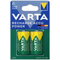 Oplaadbare C batterij (baby) Varta RECH.AC.Power C3000mAh BLI2 NiMH 1.2 V 3000 mAh 2 stuk(s) - thumbnail