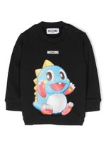 Moschino Kids sweat en coton à imprimé graphique - Noir