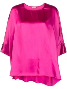 Blanca Vita blouse en satin à design drapé - Rose