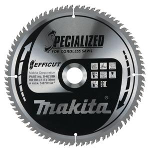 Makita B-67290 B-67290 Cirkelzaagblad 260 x 30 x 2.15 mm Aantal tanden: 80 1 stuk(s)