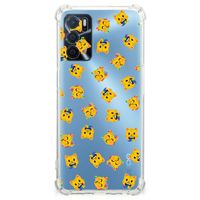 Doorzichtige Silicone Hoesje voor OPPO A16 | A16s | A54s Katten Emojis - thumbnail