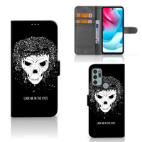 Telefoonhoesje met Naam Motorola Moto G60s Skull Hair