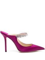 Jimmy Choo mules Bing 100 mm à ornements - Violet - thumbnail