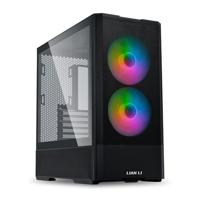 Lian Li LANCOOL 207 Gaming PC behuizing ATX zwart - Midi Tower pc-behuizing met RGB-verlichting, grafische kaarten tot 375 mm, tot 360 mm radiator, Black PC Case staal, gehard glas