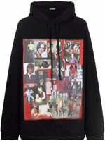 Raf Simons hoodie oversize à imprimé photographique - Noir