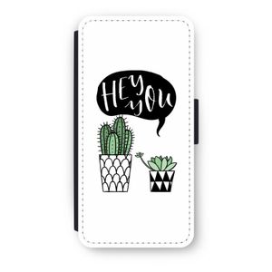 Hey you cactus: iPhone 7 Flip Hoesje