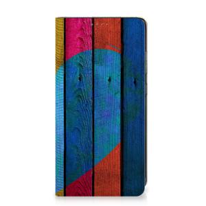 Samsung Galaxy A52 Book Wallet Case Wood Heart - Cadeau voor je Vriend